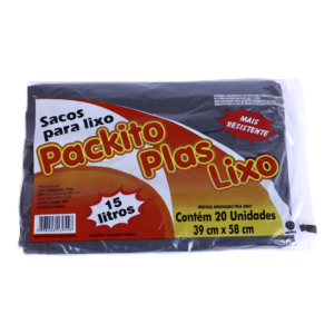 SACO P/ LIXO PRYMA PACKITO 15L