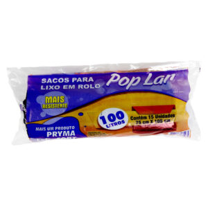 SACO PARA LIXOS EM ROLO - POP LAR 100 litros