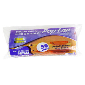 SACO PARA LIXOS EM ROLO - POP LAR 50 LItros